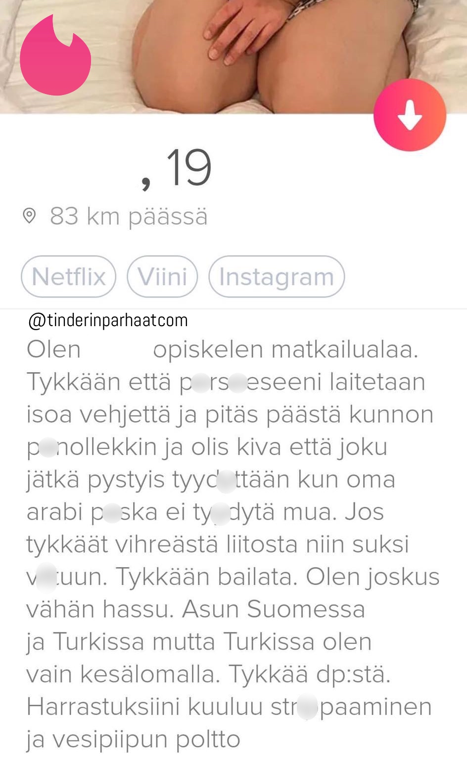 arabiTINDERprofiili