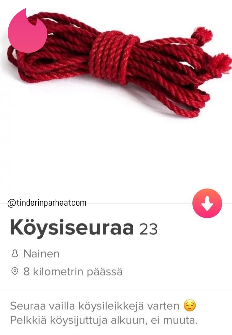 köysiTINDERprofiilit