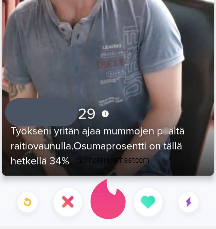raitioTINDERprofiilit
