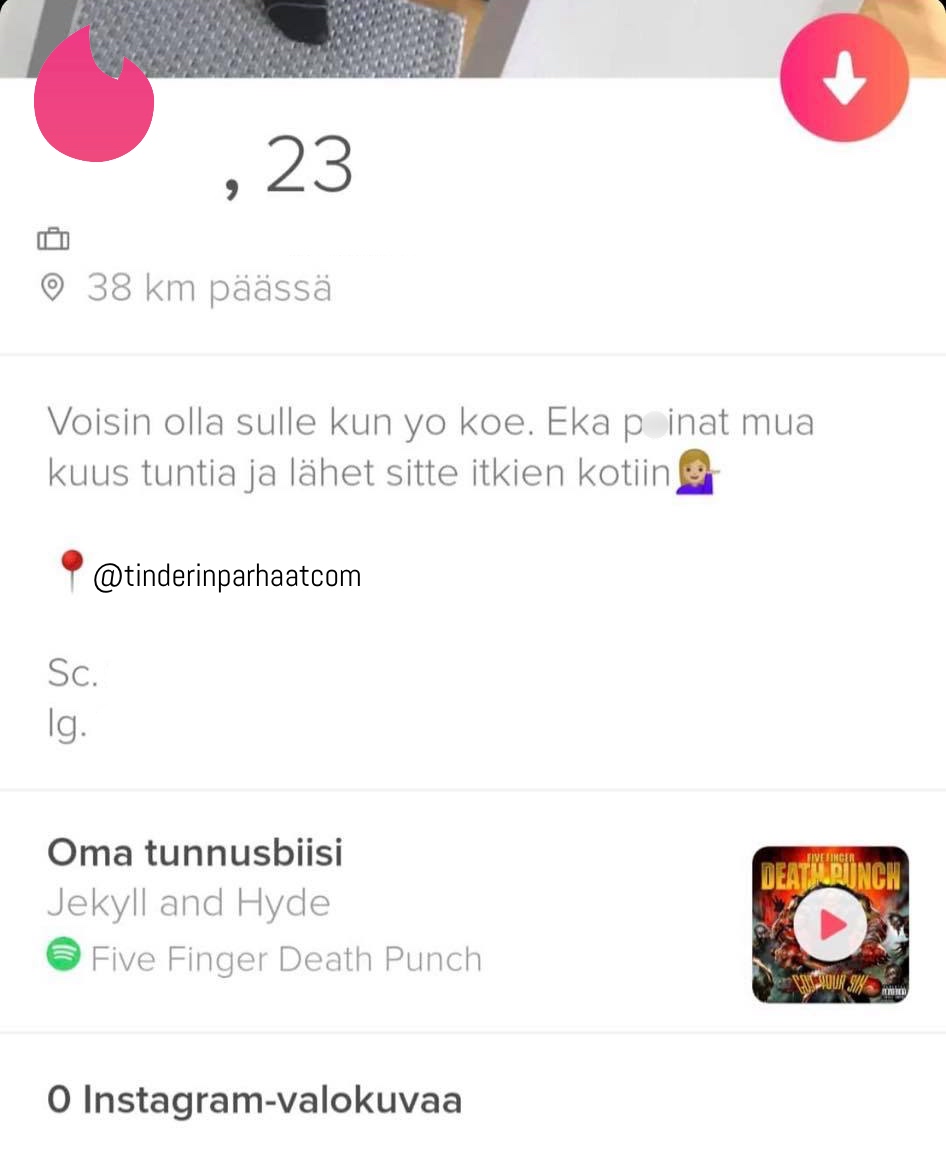 yokoeTINDERprofiilit