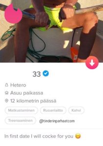 cockeTINDERprofiilit