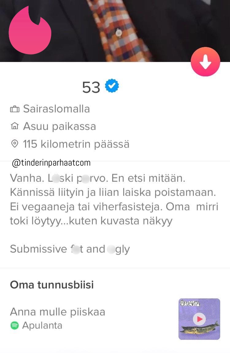 kännismirriTINDERprofiilit