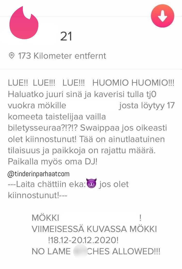 TJ0TINDERprofiilit