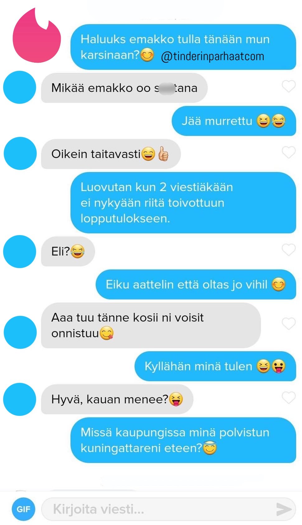 emakkoTINDERparhaat