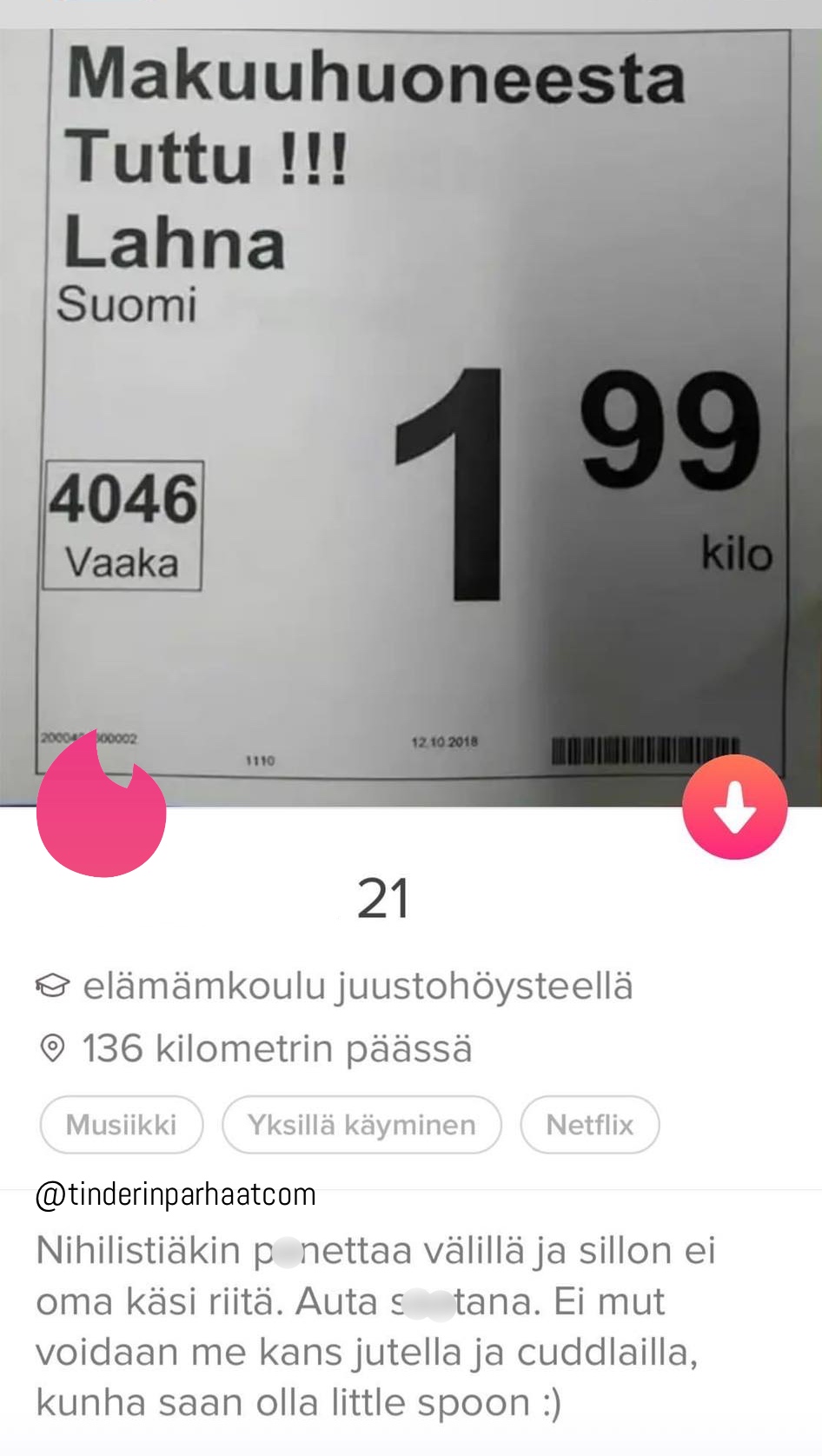 lahnaTINDERprofiilit
