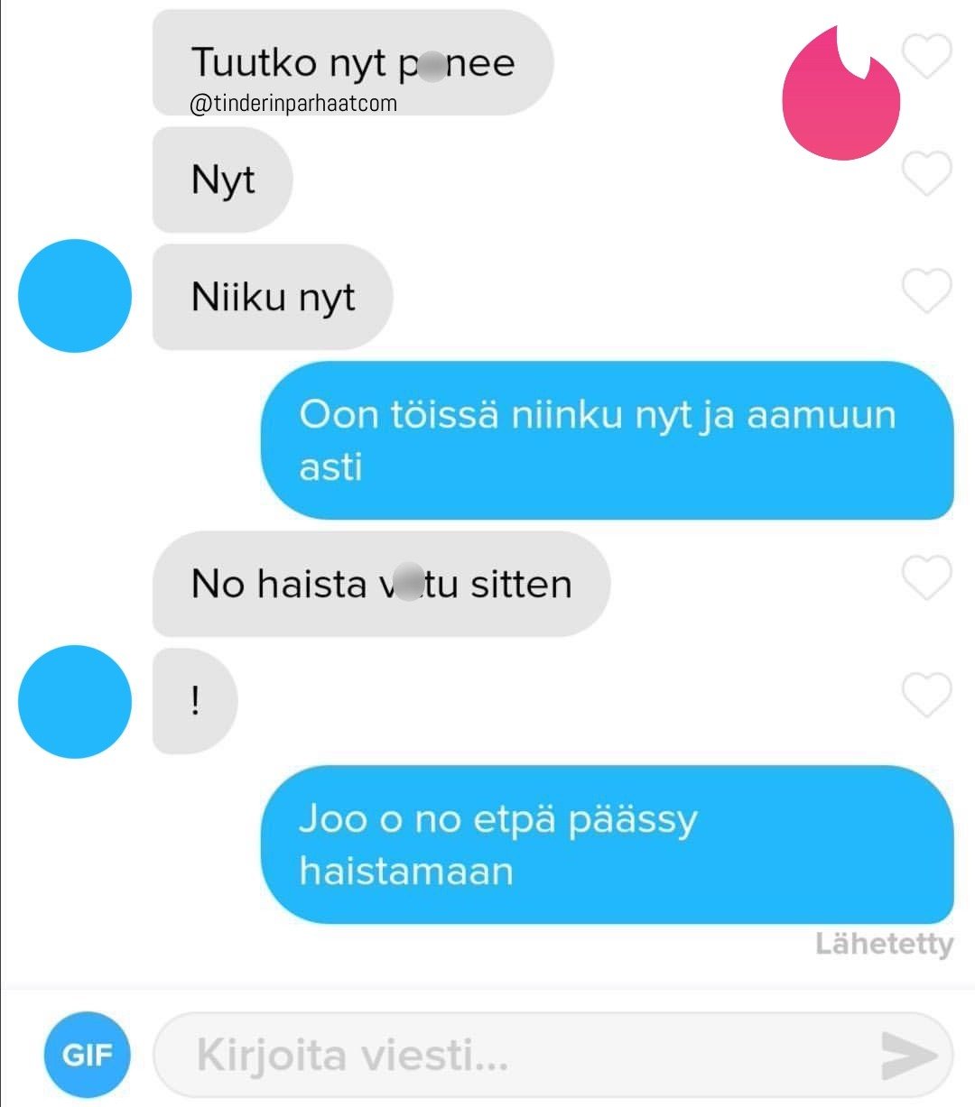 HaistatteluaTinder