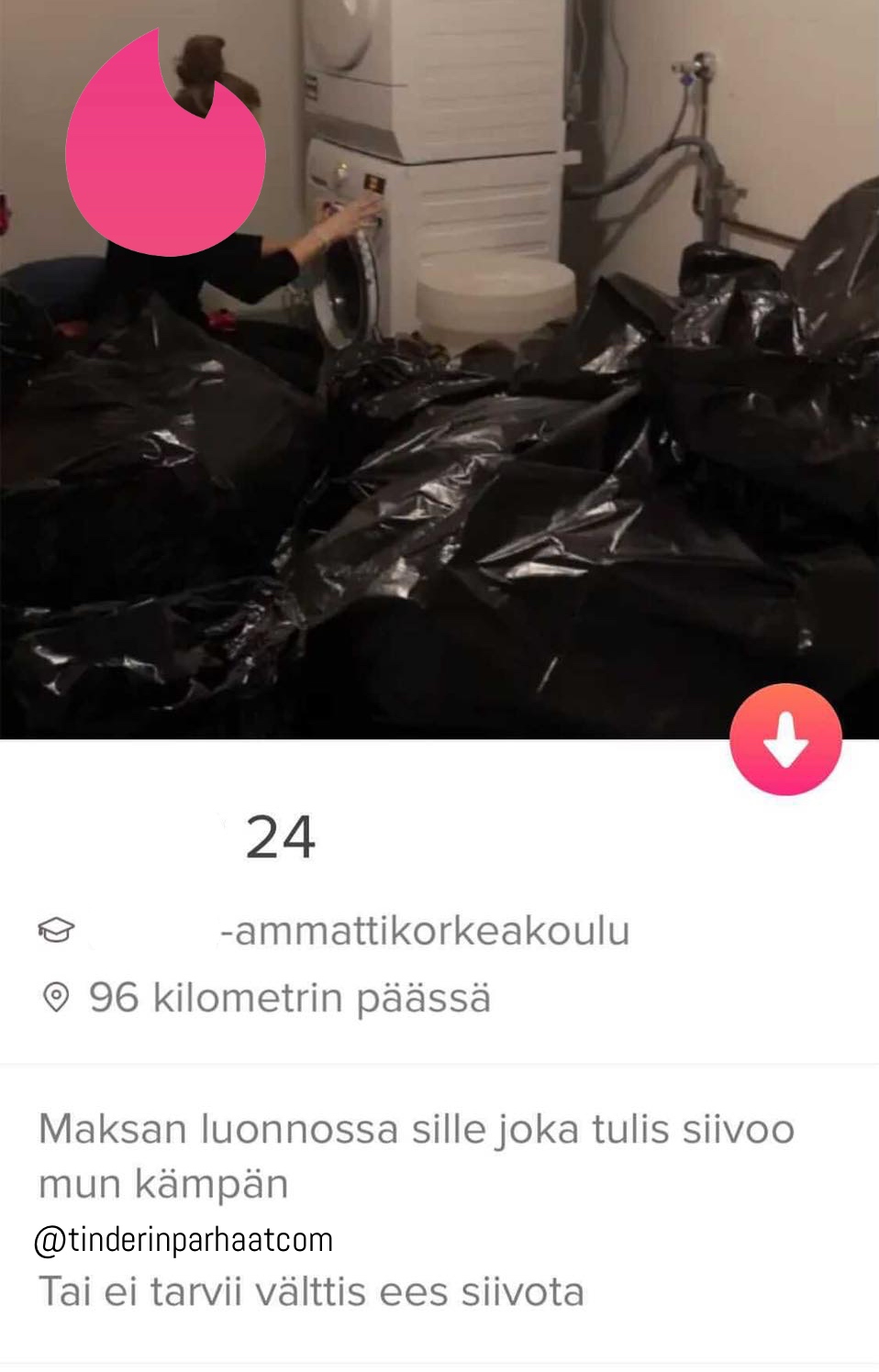 luonnossaTINDERprofiilit
