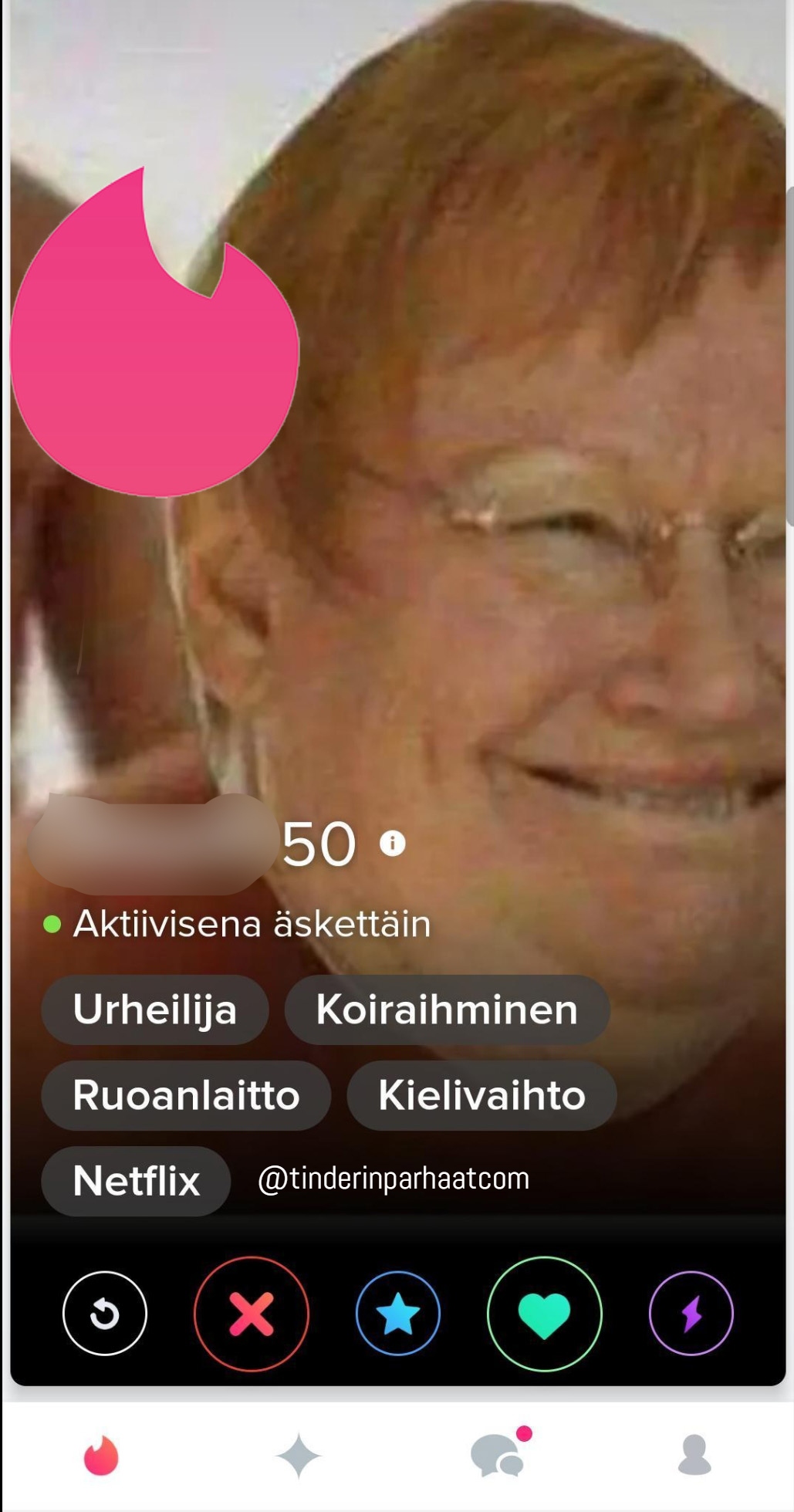 tarjatinderissäTINDERprofiili2406
