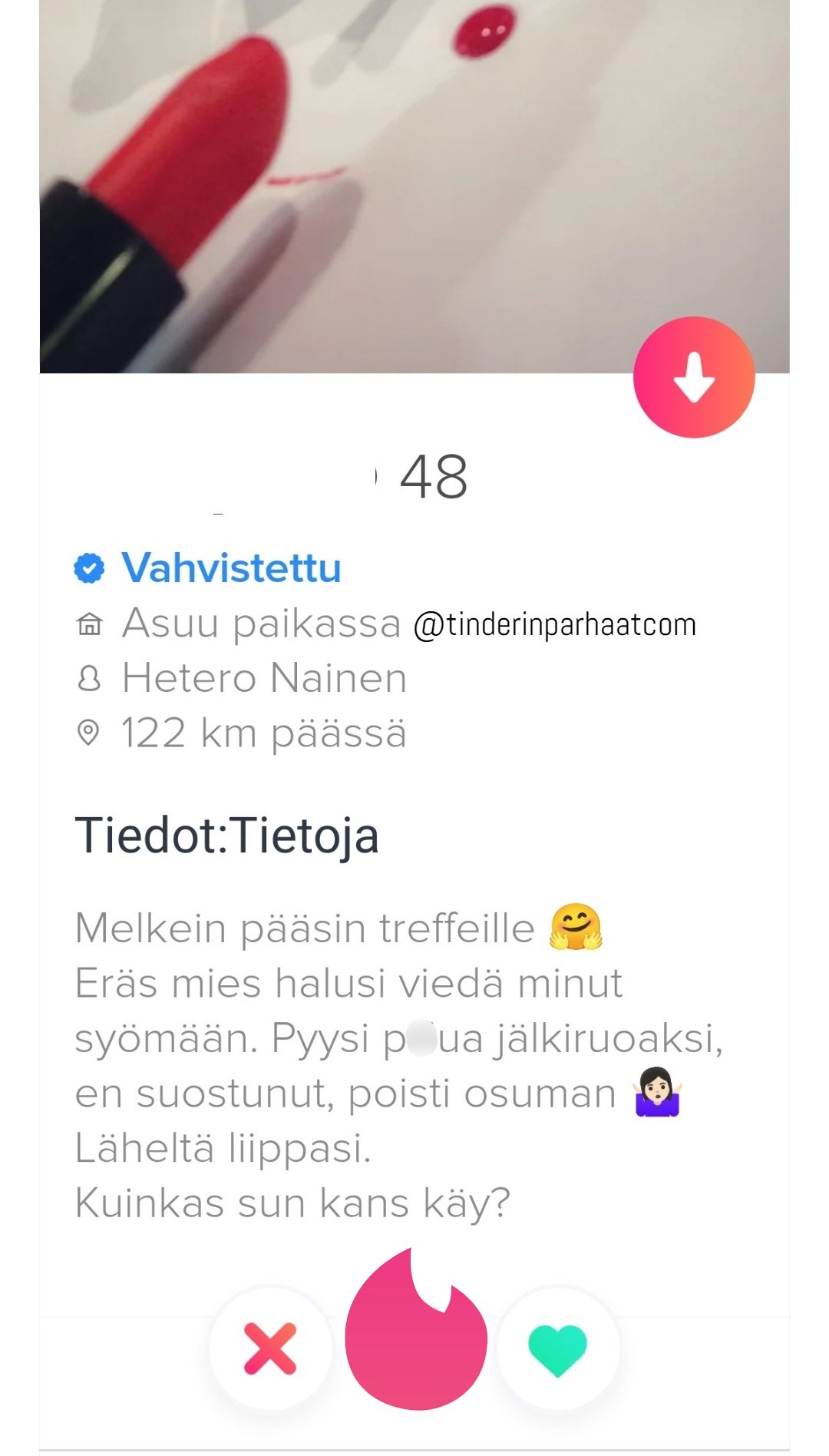 melkeintreffitTINDERprofiili0109