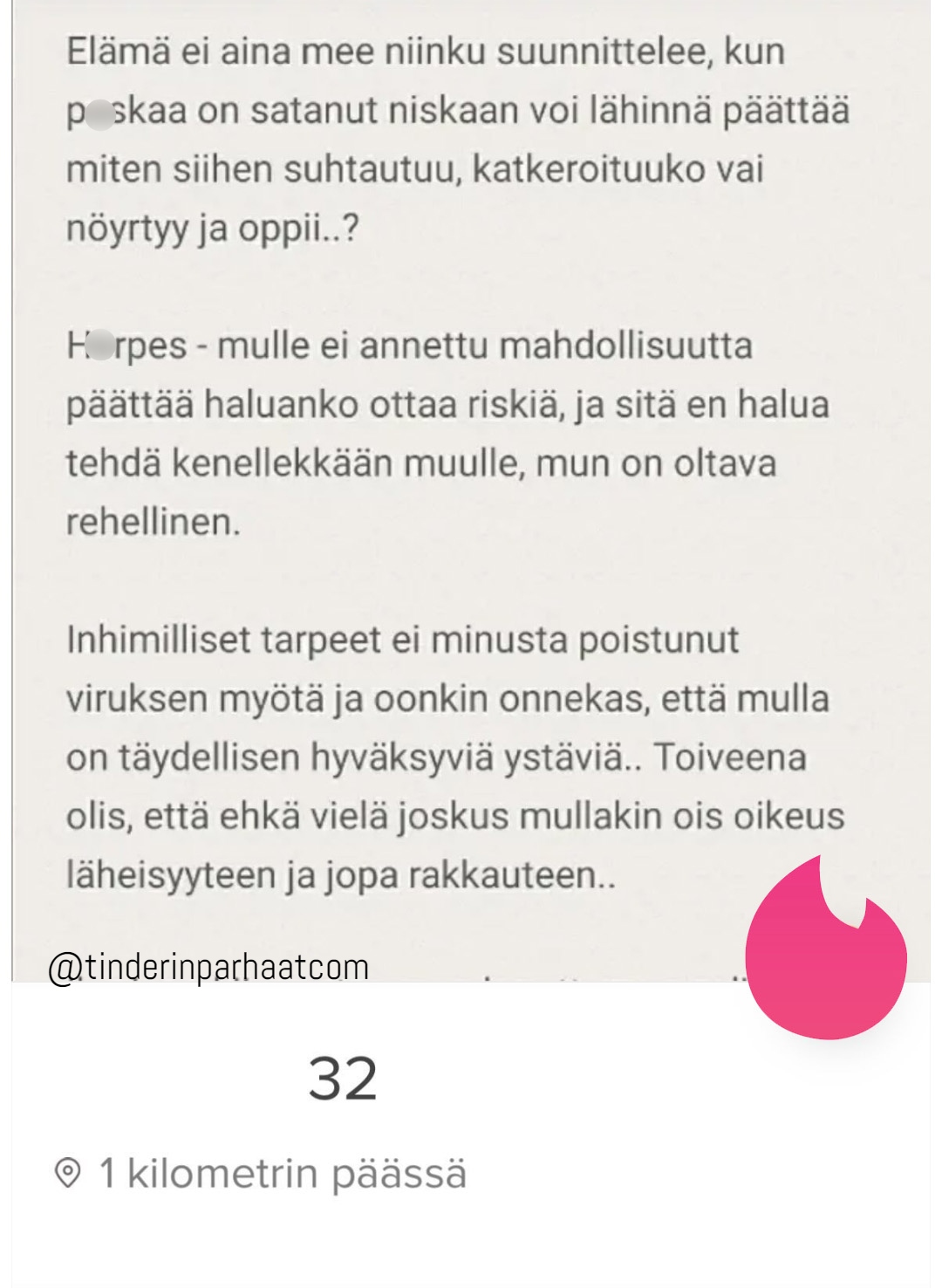 herpesjakoonTINDERprofiili1210