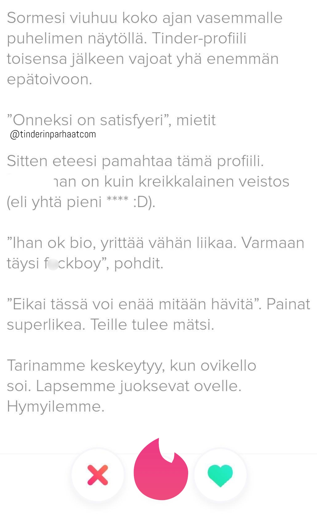 melkoinentarinaTINDERprofiili2408