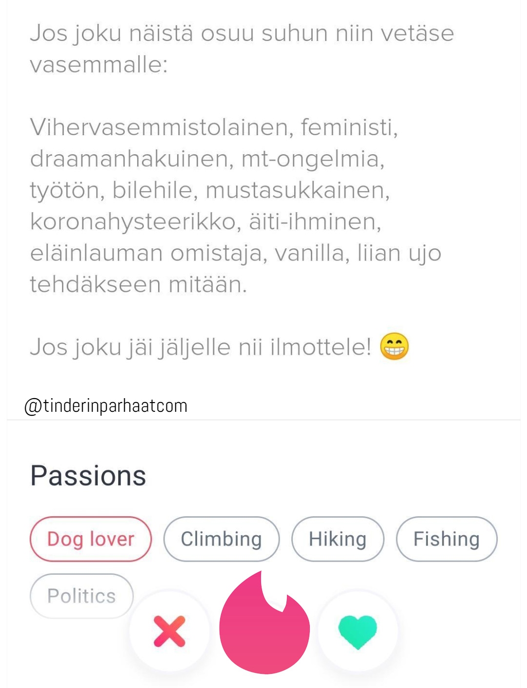 vedävasuriinTINDERprofiili2109