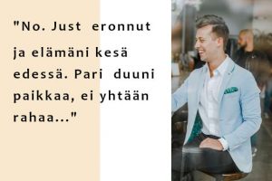 Mies paljastaa itsestään kaikki huonot asiat? Duunipaikka