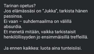 Feissarimokat: Jos mies on Jukka, tarkista hänen passinsa jukka2